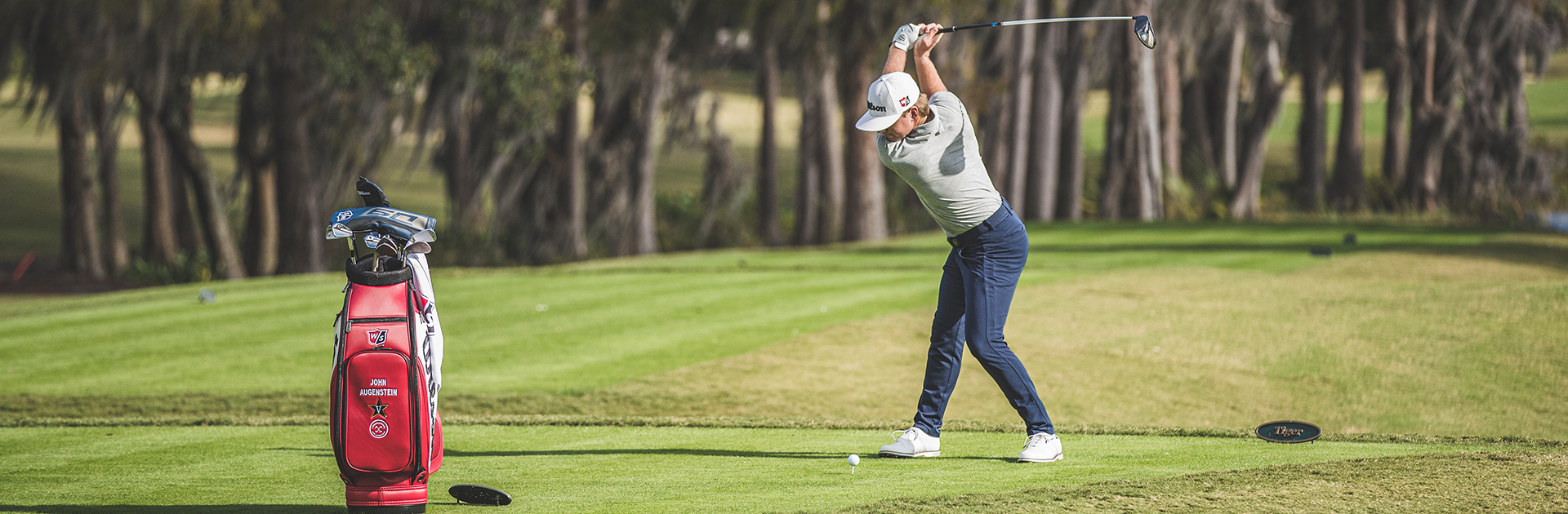 John Augenstein golfing